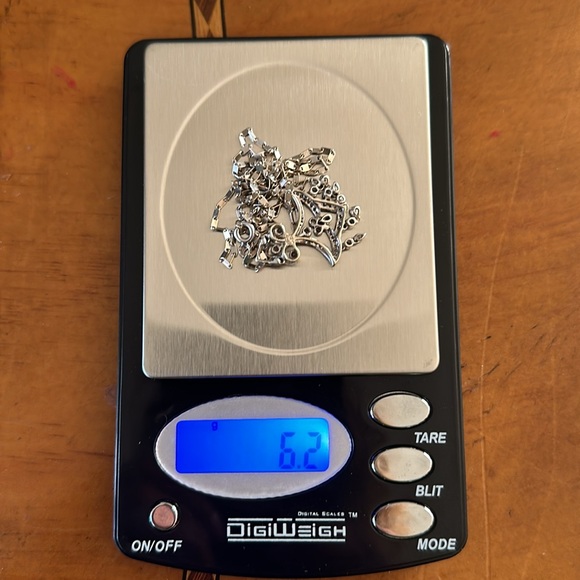 100% DIAMONDS 18K WHITE GOLD NECKLACE/ MADE IN ITALY - Picture 2 of 16